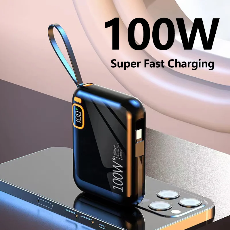 30000mah-Portable-Power-Bank-PD100W-Detachable-USB-to-TYPE-C-Cable-Two-way-Fast-Charger-Mini-2