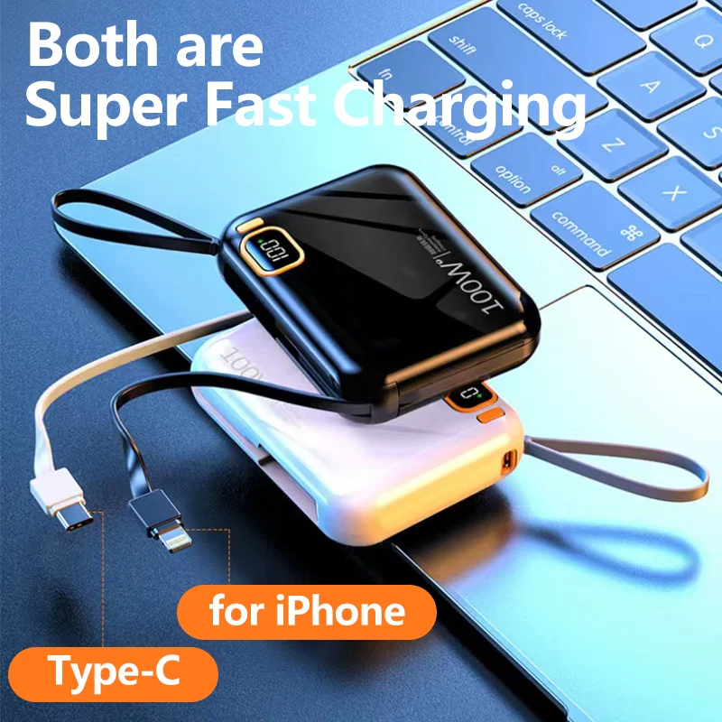 30000mah-Portable-Power-Bank-PD100W-Detachable-USB-to-TYPE-C-Cable-Two-way-Fast-Charger-Mini-3