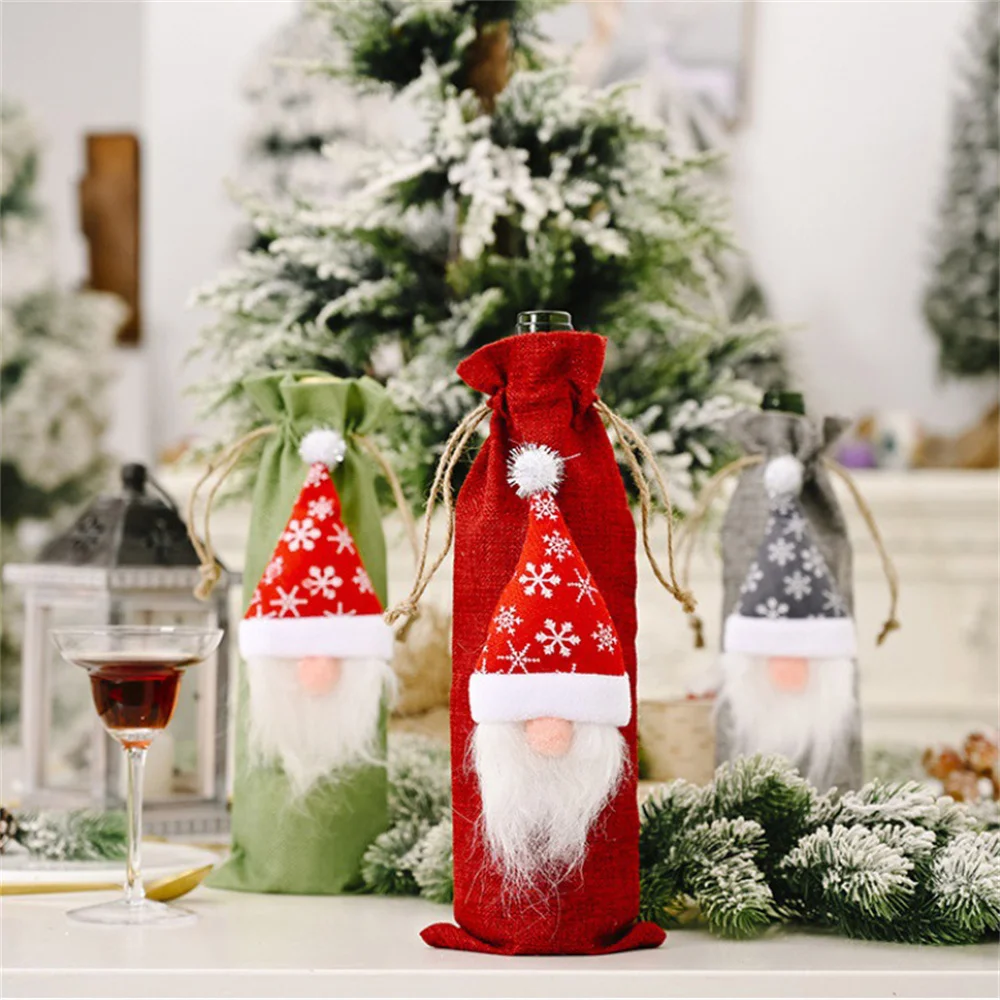 Christmas-Wine-Bottle-Covers-Bag-Holiday-Santa-Claus-Champagne-Bottle-Cover-Red-Merry-Christmas-Table-Decoration